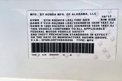 2019 Honda Odyssey EX-L