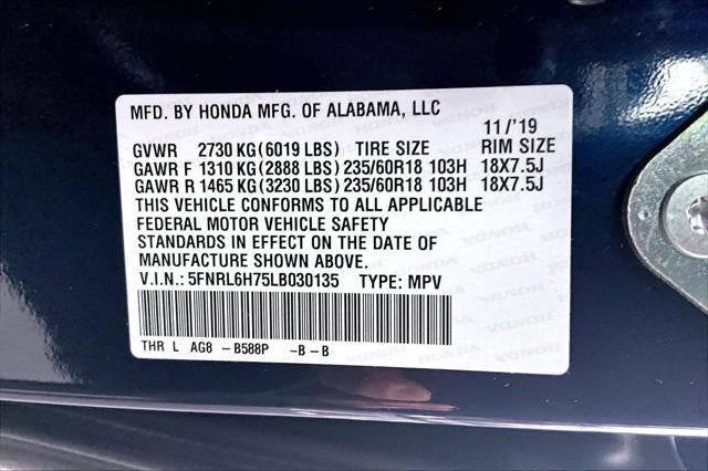 2020 Honda Odyssey EX-L