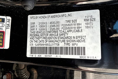 2016 Honda CR-V Touring