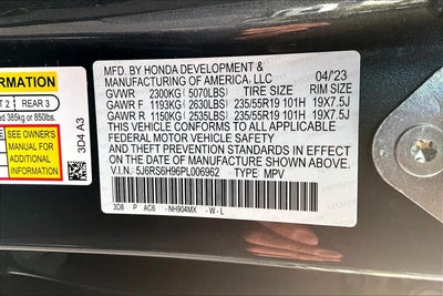 2023 Honda CR-V Hybrid Sport Touring