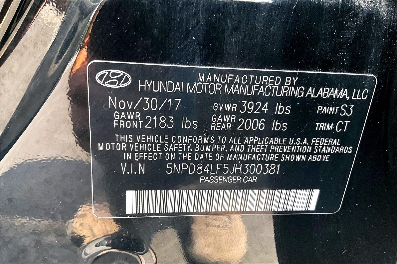 2018 Hyundai Elantra Value Edition
