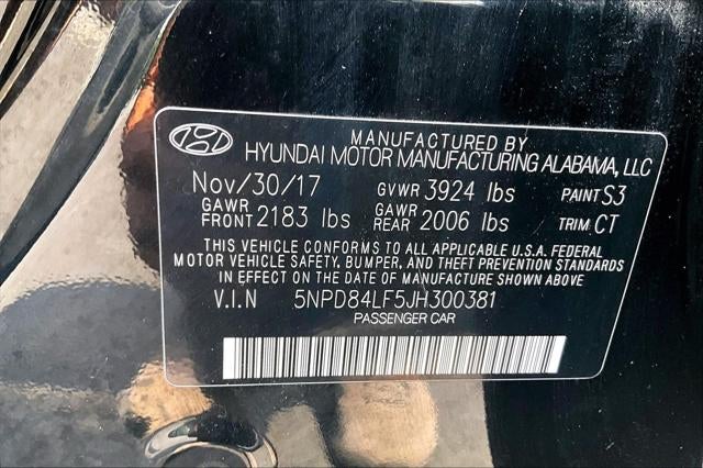 2018 Hyundai Elantra Value Edition