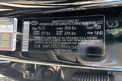 2022 Hyundai Elantra SEL