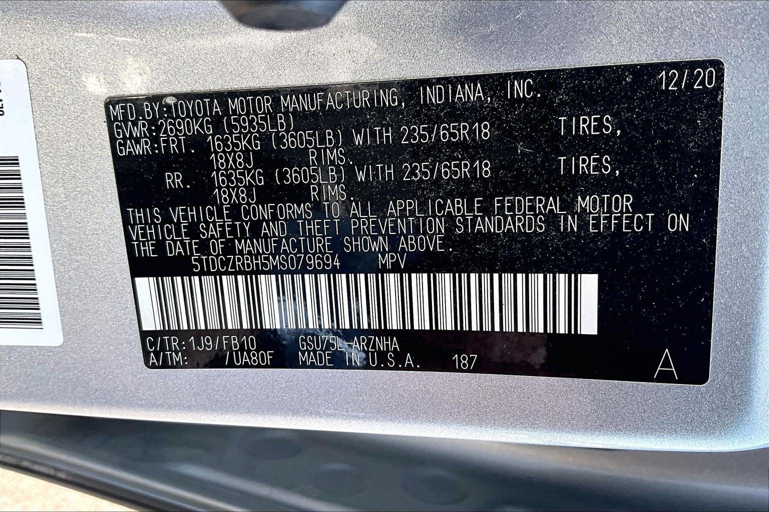 2021 Toyota Highlander L