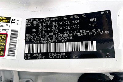 2021 Toyota Highlander Platinum