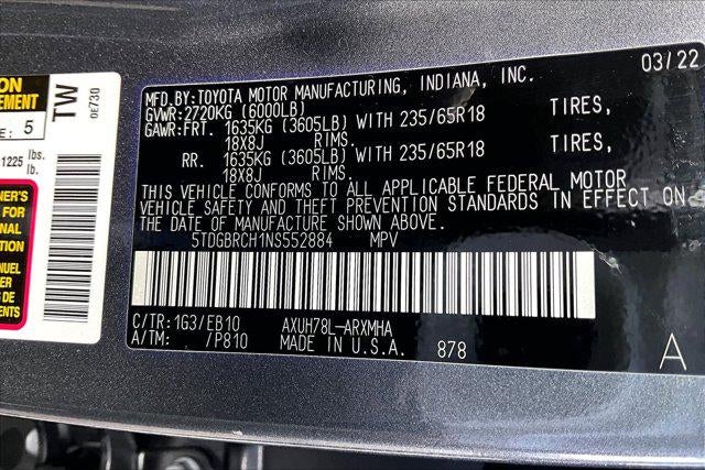 2022 Toyota Highlander Hybrid XLE