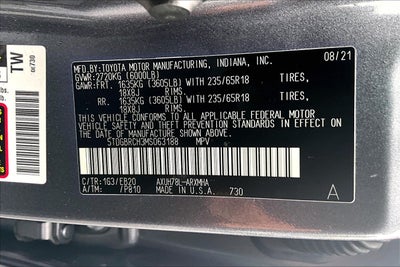 2021 Toyota Highlander Hybrid XLE