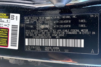 2021 Toyota Highlander Hybrid XLE