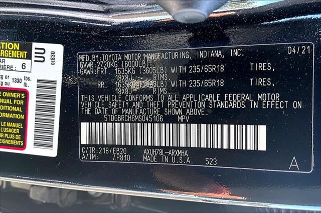2021 Toyota Highlander Hybrid XLE