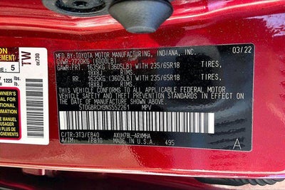 2022 Toyota Highlander Hybrid XLE