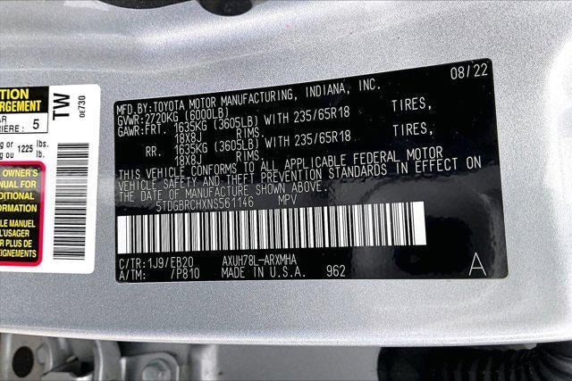 2022 Toyota Highlander Hybrid XLE