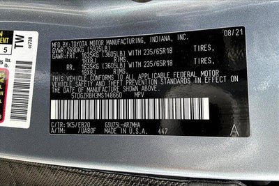 2021 Toyota Highlander XLE