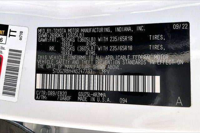 2022 Toyota Highlander XLE