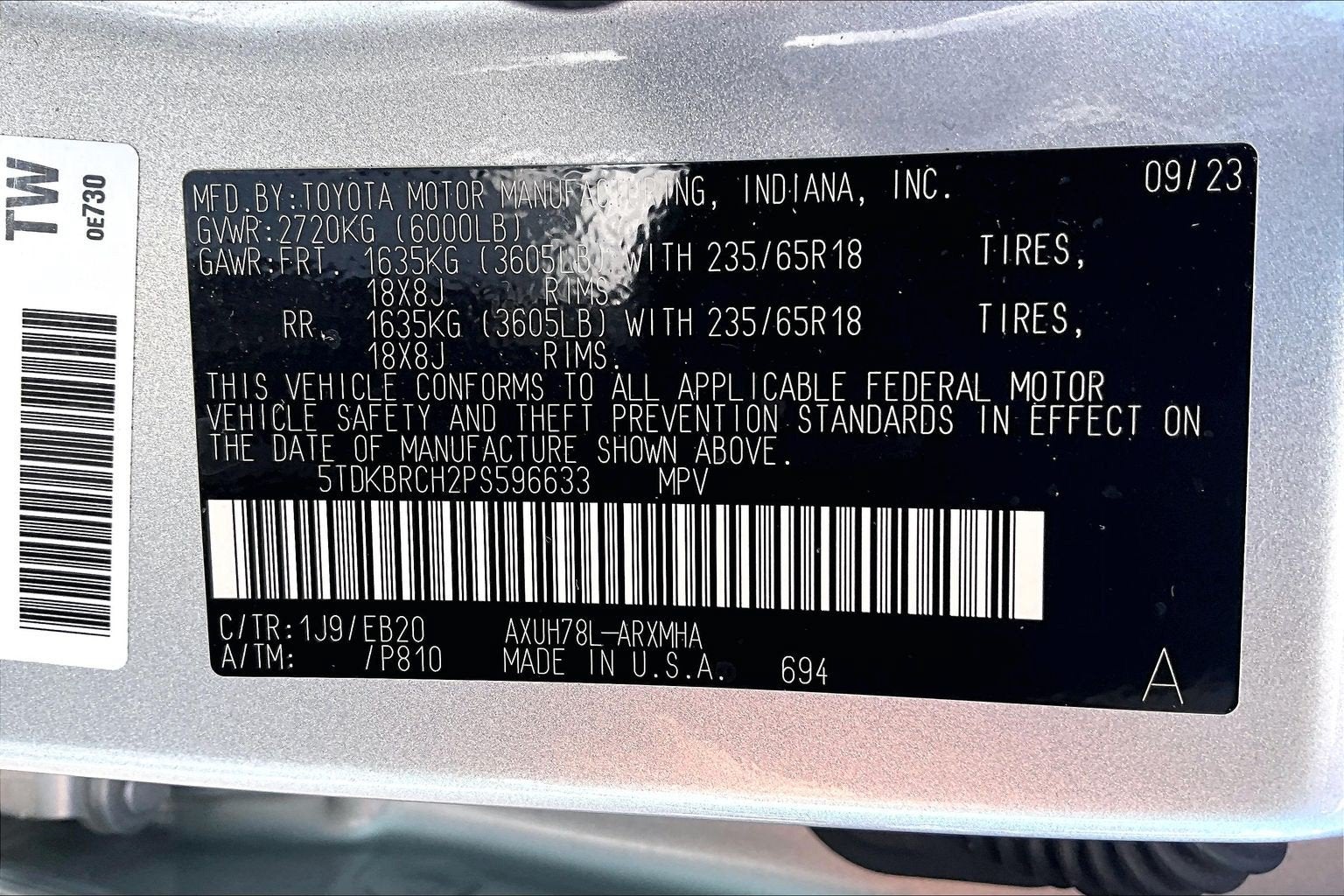 2023 Toyota Highlander Hybrid XLE