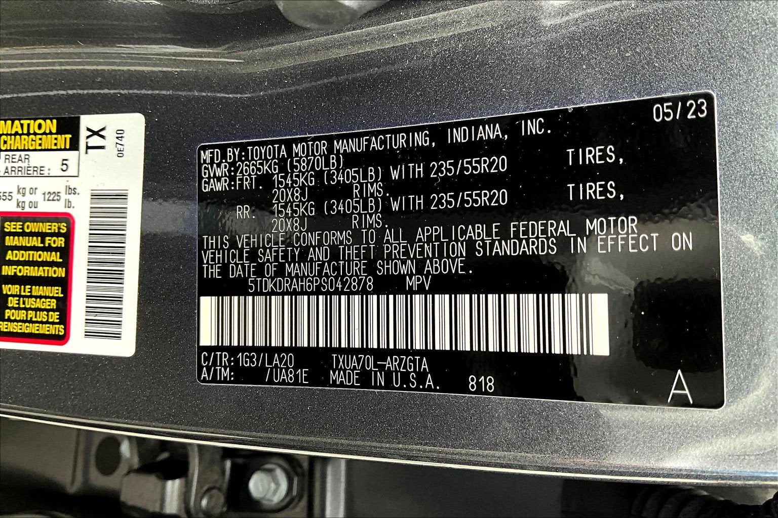 2023 Toyota Highlander Platinum