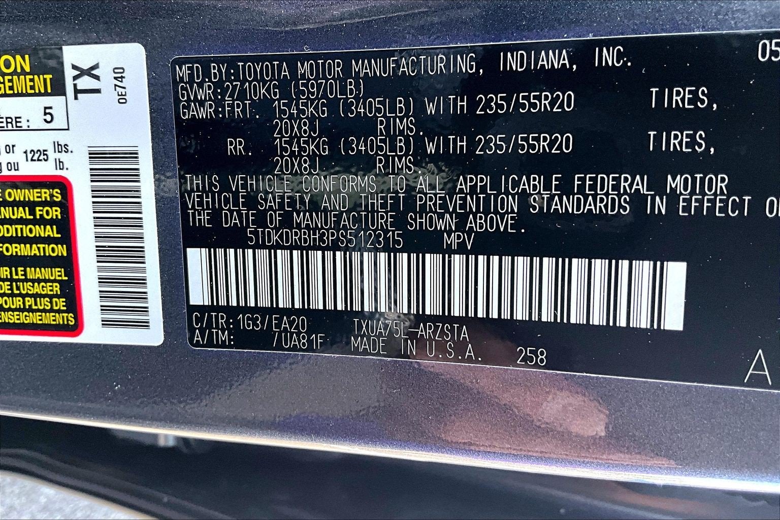2023 Toyota Highlander XSE