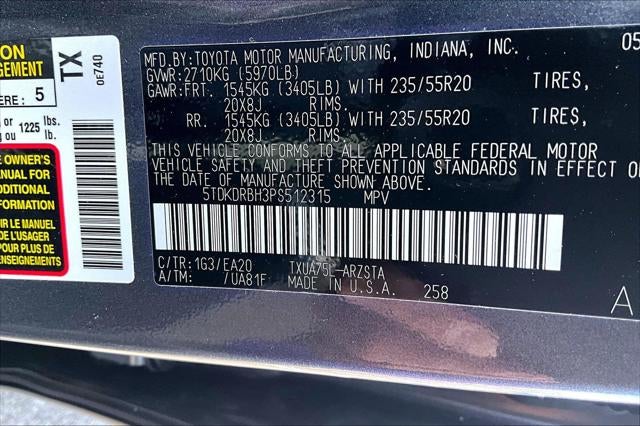 2023 Toyota Highlander XSE