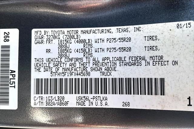 2015 Toyota Tundra 4WD Truck LTD