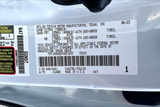 2023 Toyota Tundra 2WD Limited