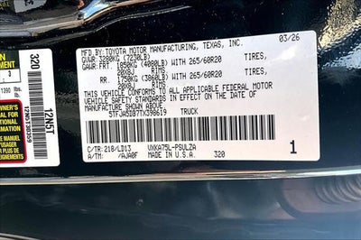 2026 Toyota Tundra 4WD Limited