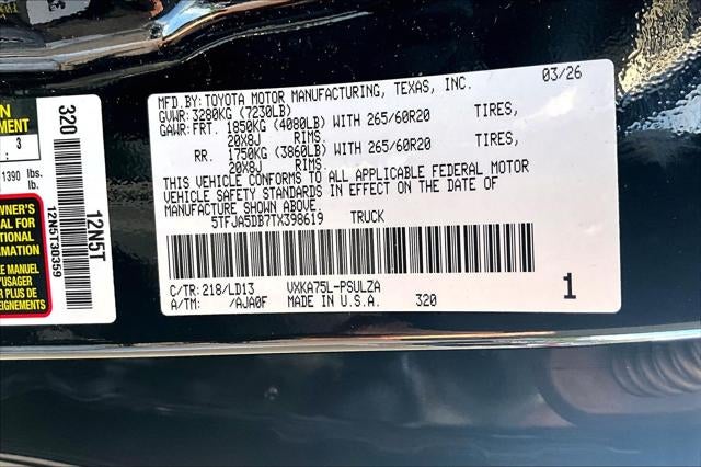 2026 Toyota Tundra 4WD Limited