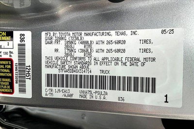 2025 Toyota Tundra 4WD Limited