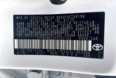2025 Toyota Corolla FX