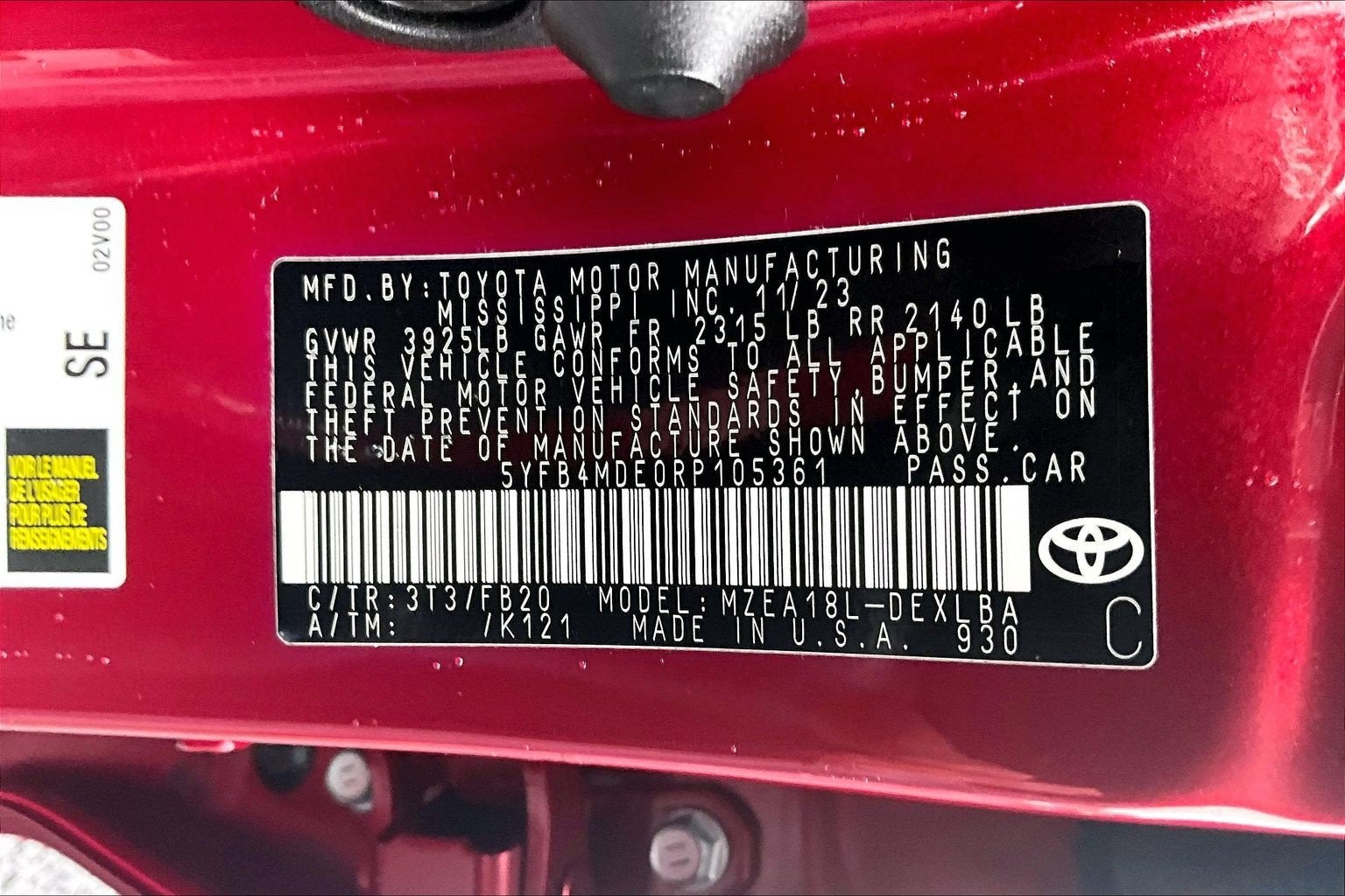2024 Toyota Corolla LE