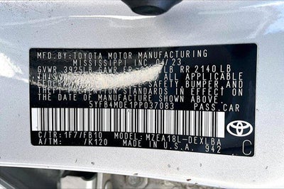 2023 Toyota Corolla LE