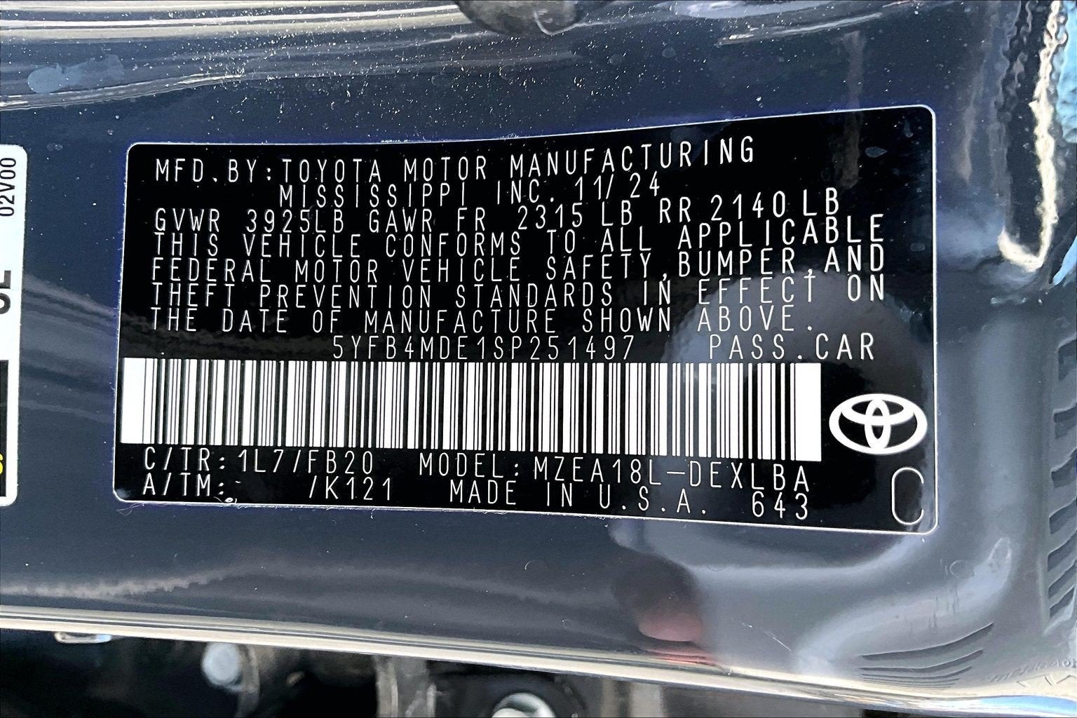 2025 Toyota Corolla LE