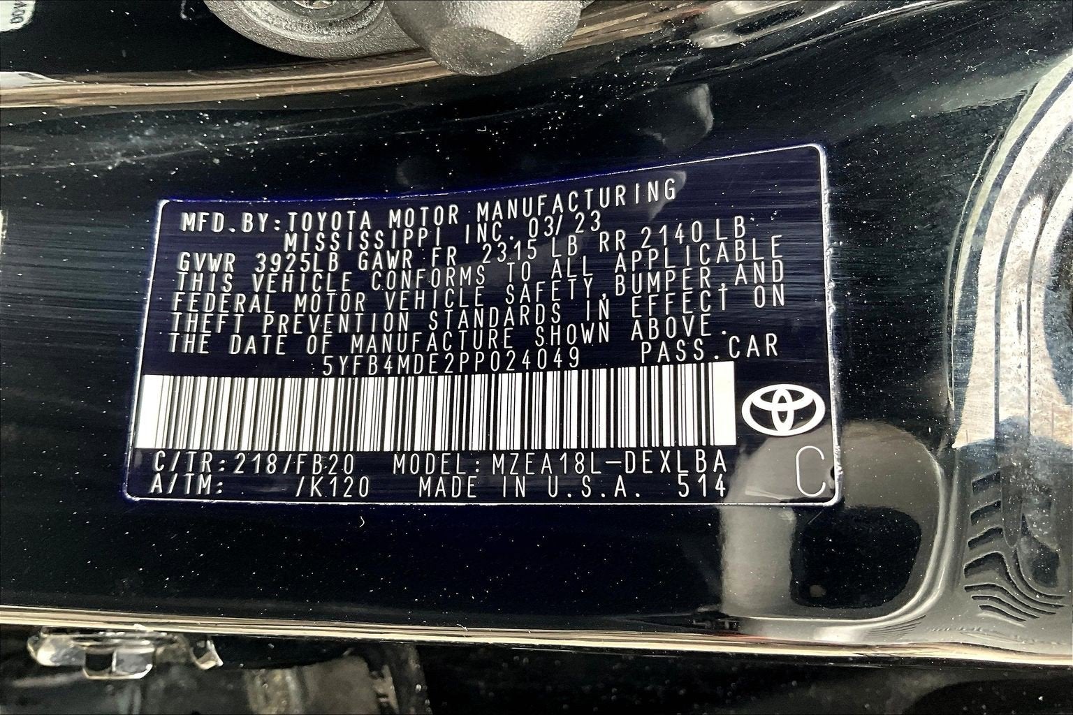 2023 Toyota Corolla LE