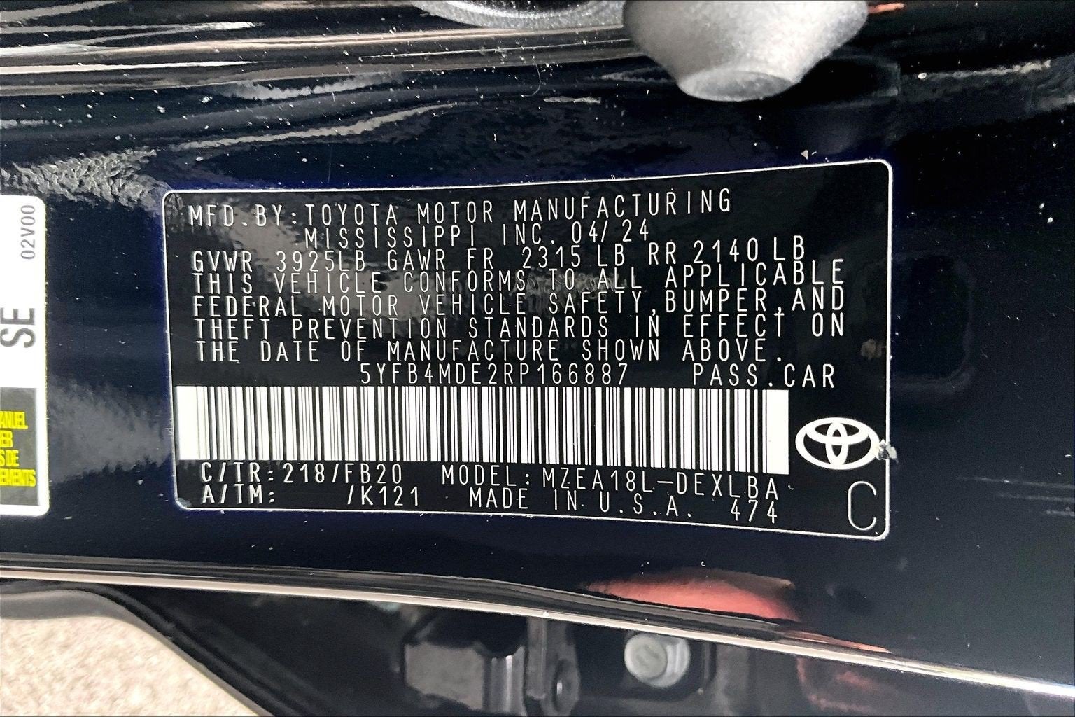2024 Toyota Corolla LE