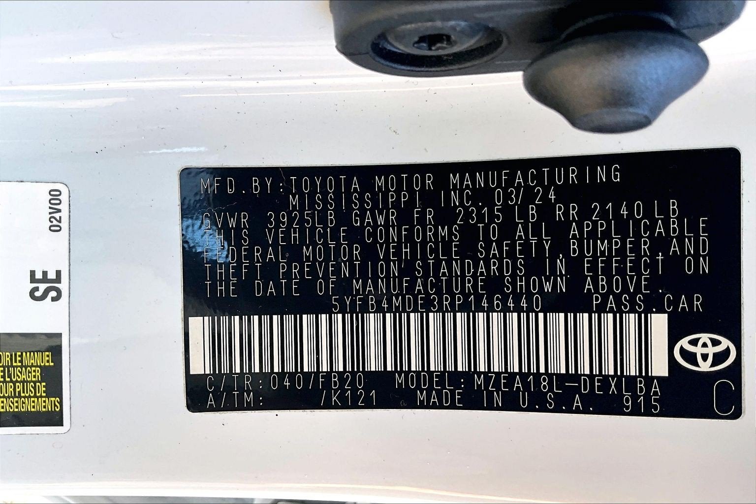 2024 Toyota Corolla LE