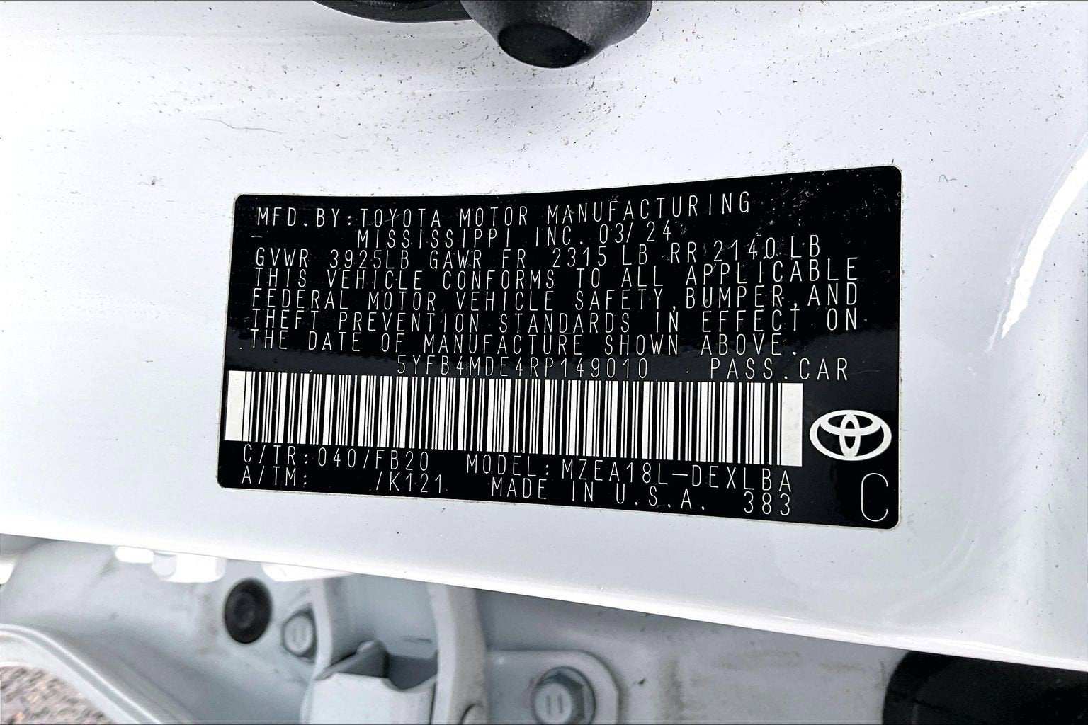 2024 Toyota Corolla LE