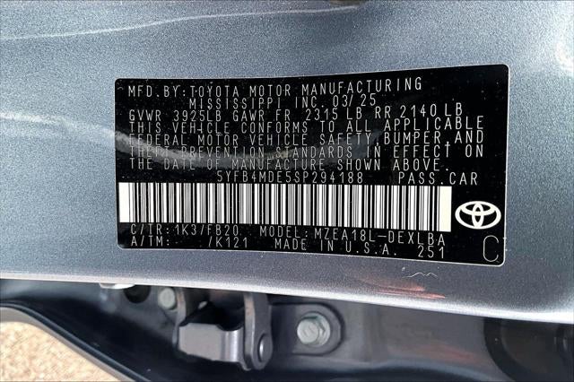 2025 Toyota Corolla LE