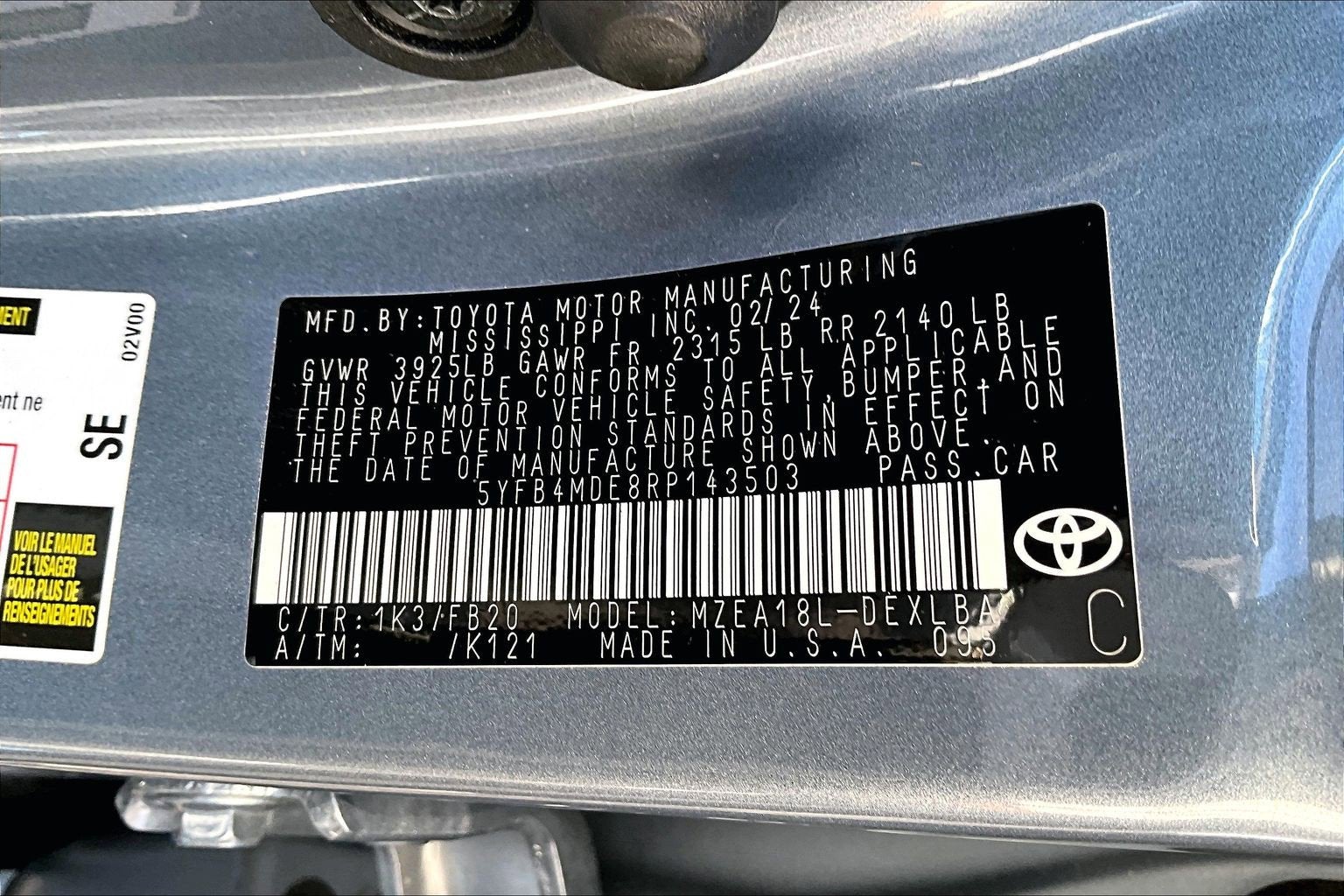 2024 Toyota Corolla LE