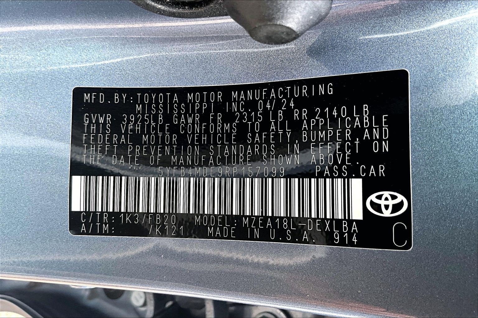 2024 Toyota Corolla LE