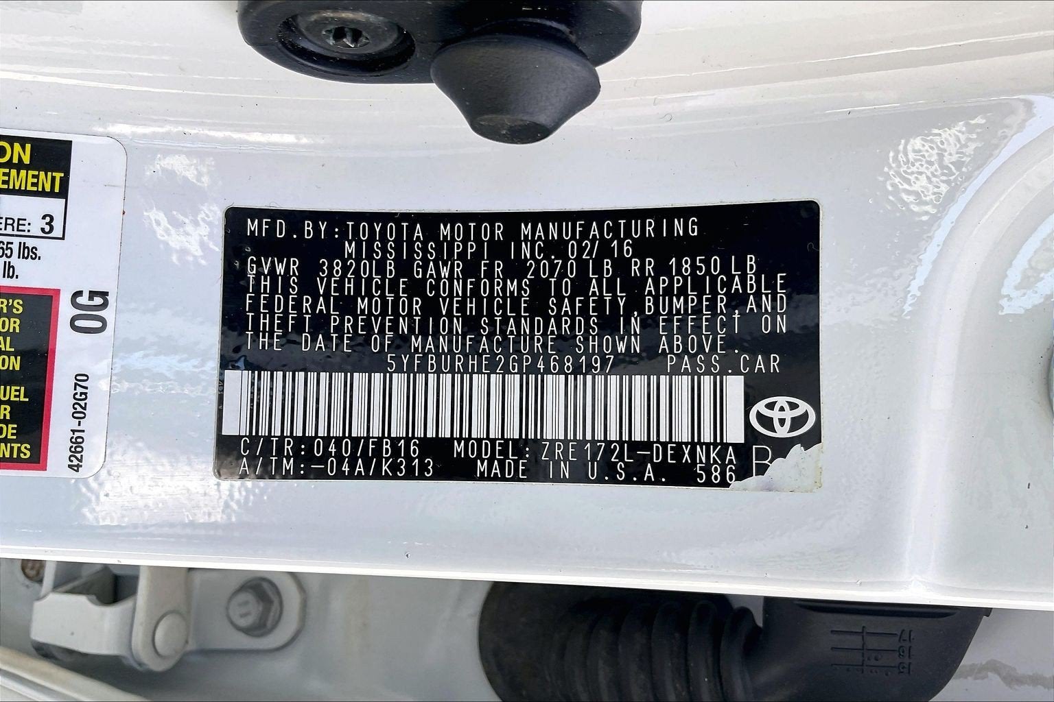2016 Toyota Corolla Base