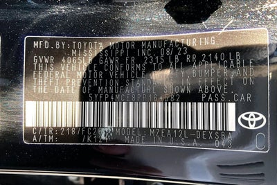 2023 Toyota Corolla SE