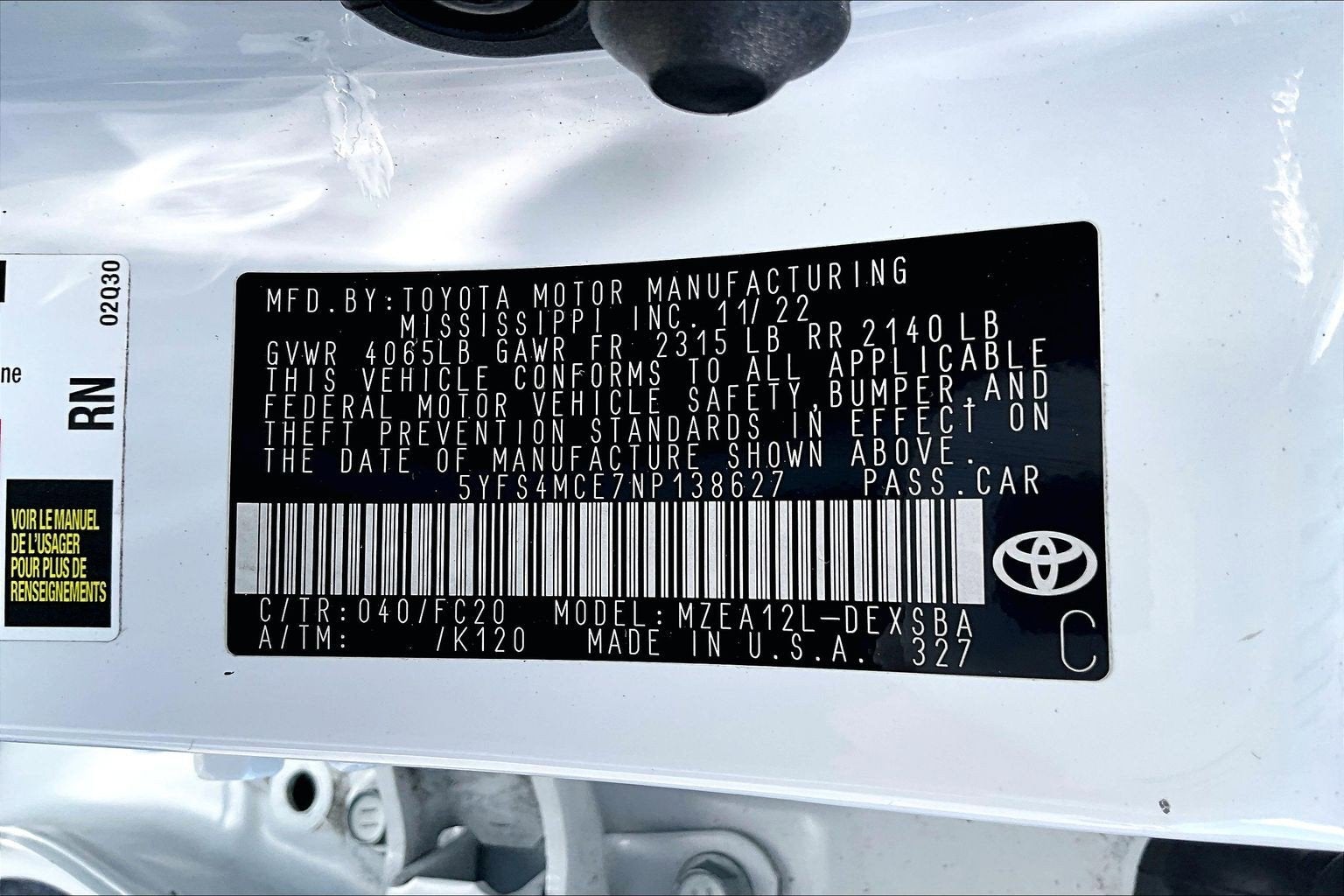 2022 Toyota Corolla SE