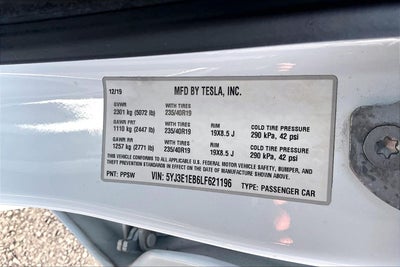 2020 Tesla Model 3 Long Range