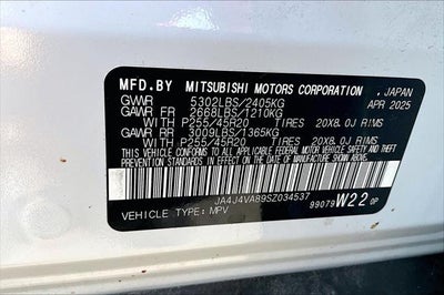2025 Mitsubishi Outlander SE