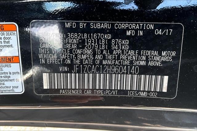 2017 Subaru BRZ Limited