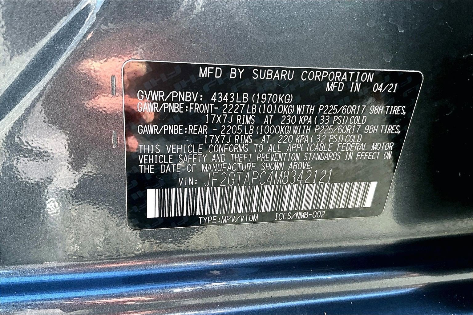 2021 Subaru Crosstrek Premium