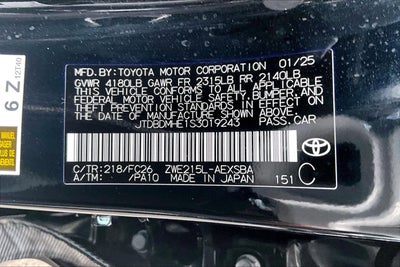 2025 Toyota Corolla Hybrid SE