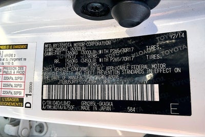 2015 Toyota 4Runner SR5 Premium