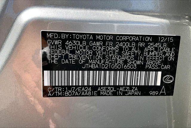 2016 Lexus IS 200t 4dr Sdn