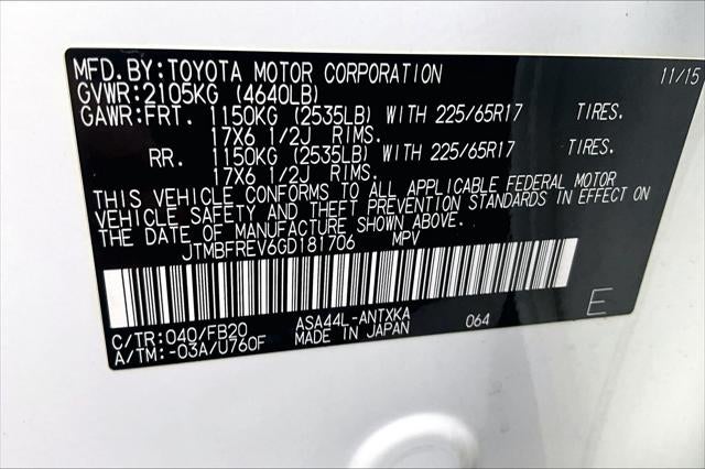 2016 Toyota RAV4 LE