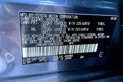 2021 Toyota RAV4 Hybrid XSE