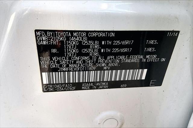 2015 Toyota RAV4 XLE